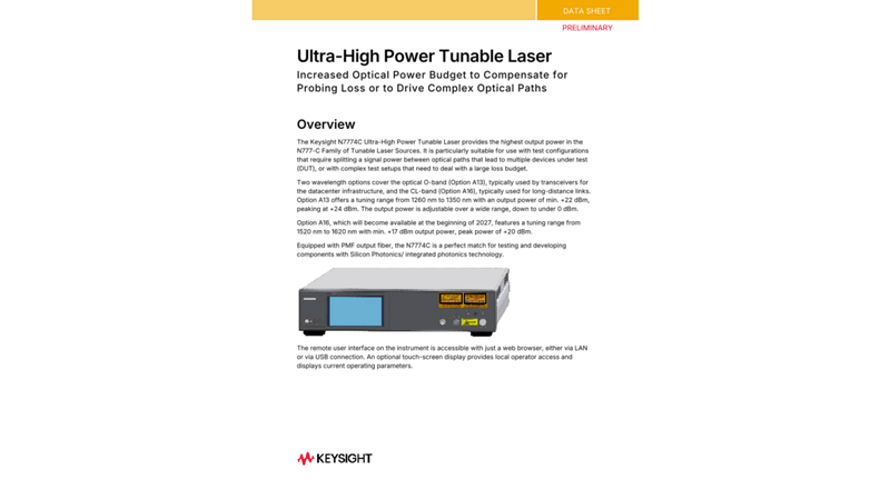 Ultra-High Power Tunable Laser